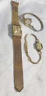 3 vintage ladies watches Timex electric mesh band Elgin, & Genova ( all as is)