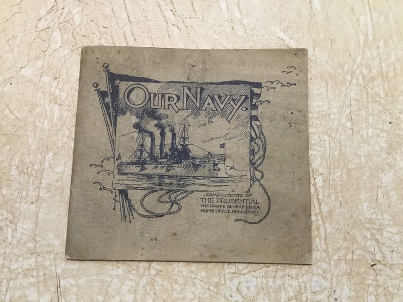 Our Navy 1898 USA Naval Forces The Prudential Insurance Company Book