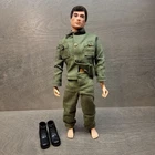 Vintage Hasbro GI Joe 12" Man of Action Figure Flocked Hair Scar Outfit Boots