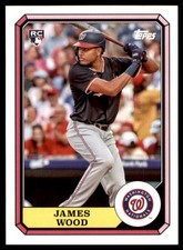 2025 Topps Archives #87BB-3 James Wood 1987 Topps Boardwalk and Baseball RC