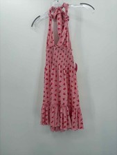 Pre-Owned LoveShackFancy Pink Size XS Floral Halter Short Sleeveless Dress