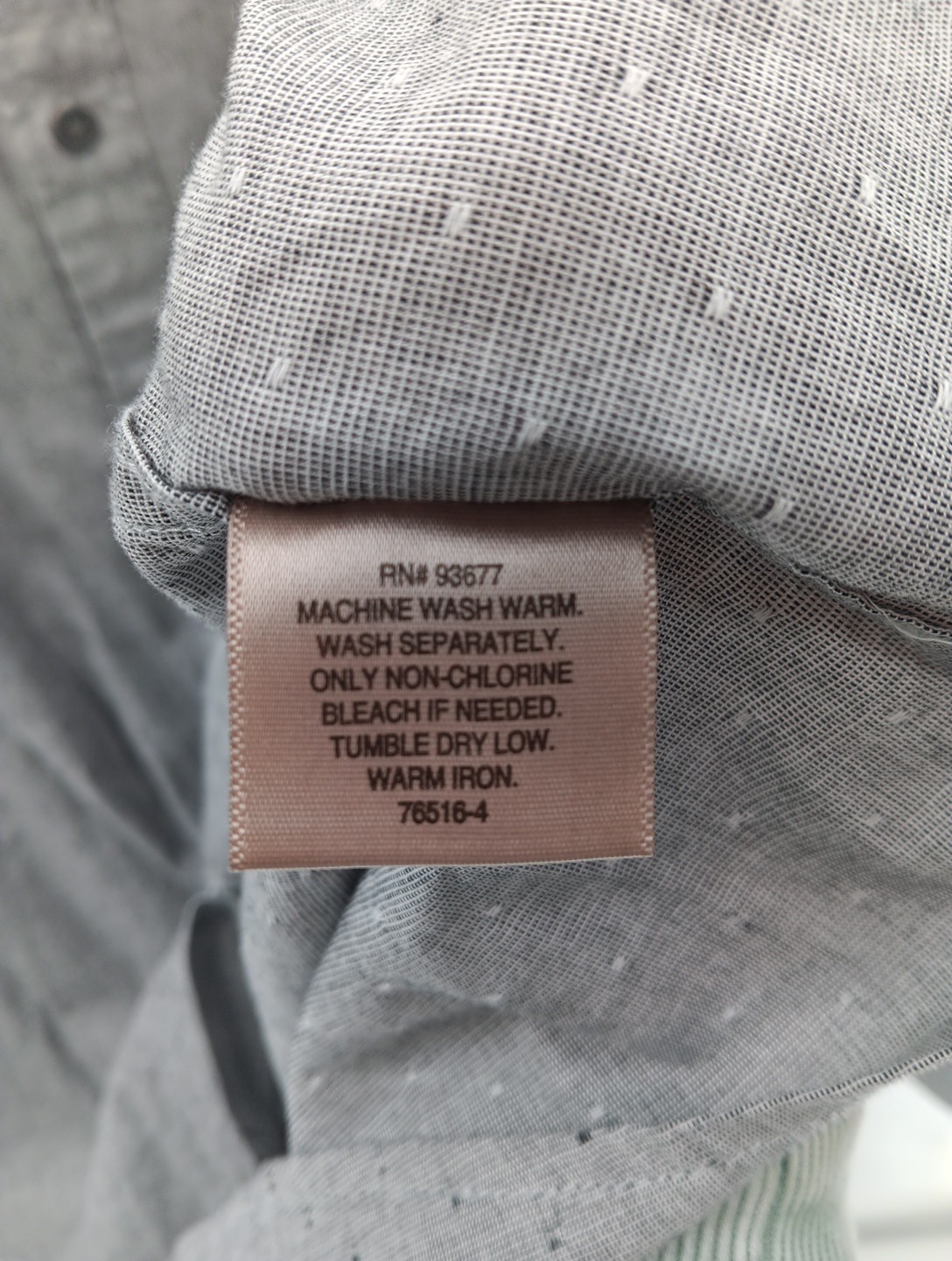 The Foundry Supply Co Shirt Mens 4XL Gray Everyday Casual Button Up Big Spotted