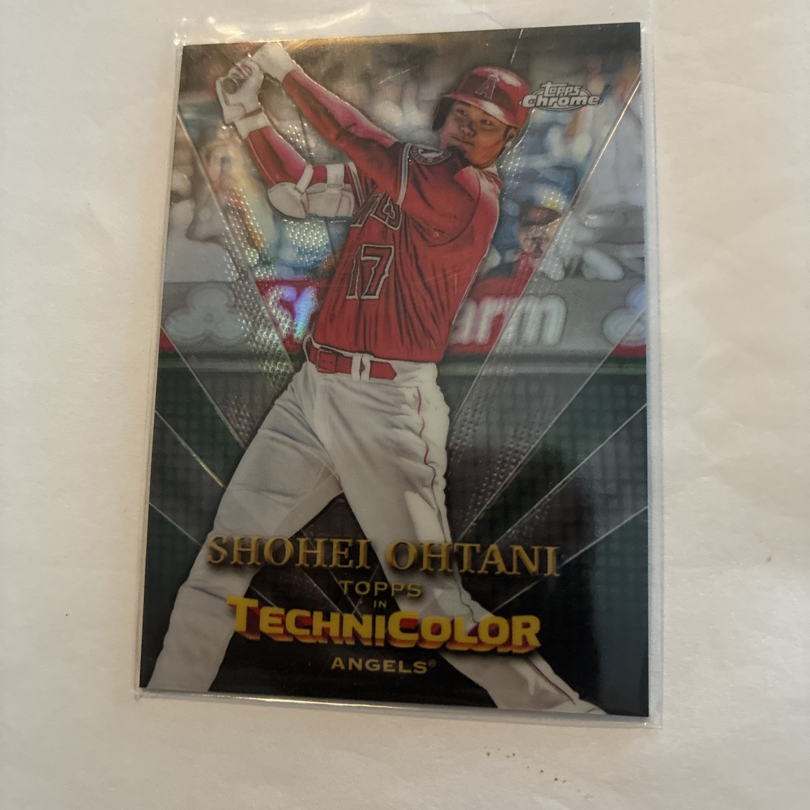 SHOHEI OHTANI  Technicolor Refractor  SP card! Holo MVP RARE 2023 Topps Chrome
