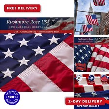 5x8 American Flag Heavy Duty Outdoor Flag Made in USA - Patriotic