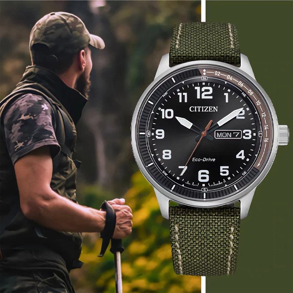 Reloj de cuarzo militar C#itizen# BM8590-10E#Style Eco-Drive URBAN 01 para hombre Foto 4 de 4