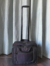 Solo New York Bryant Black Rolling Laptop Bag with 5 Compartments 17.3  