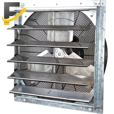 Shutter Fan/Vent 4244 CFM Silver Electric Powered Gable Mount