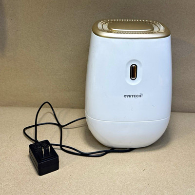 OVIITECH OVTE-32 Table Top Compact Dehumidifier 250ml Tank White/Gold 9V 25W