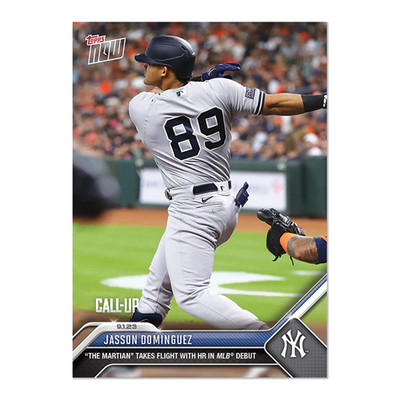 2023 Topps Now 798 Jason Dominguez New York Yankees Call-Up RC 1st HR Martian
