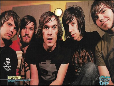 Silverstein Shane Todd Neil Boshart circa Belgium 2006 group pin-up photo print