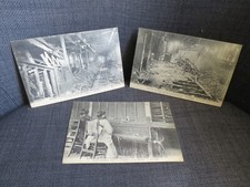 PARIS (75) incendie du poste central téléphonique dit Gutenberg 1908 3 cartes 