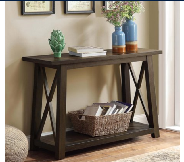 French Country Style Sofa Table Hall Entryway Wood Console