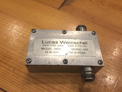 Lucas Weinschel Fixed Attenuator, Model 5908 750w 