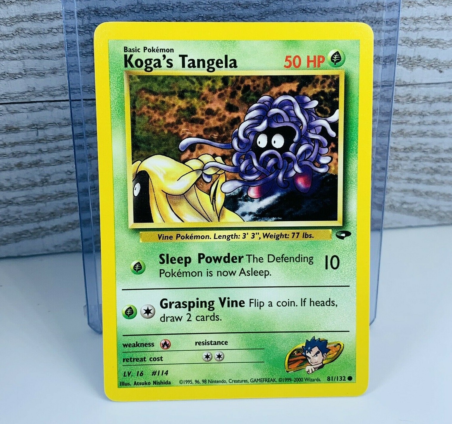 Koga's Tangela 81/132 Gym Challenge Common Pokemon Card