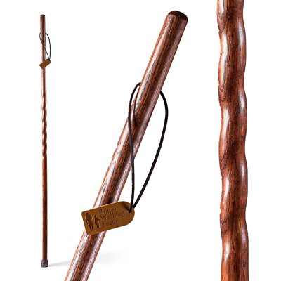 Brazos Handcrafted ood alking Stick Twisted Oak Trekker Style Handle for Men