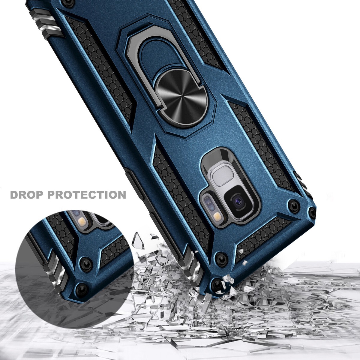 For Samsung Galaxy S9/S9 Plus Case Ring Stand Phone Cover