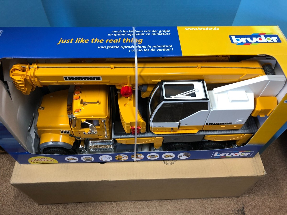 Bruder Yellow Mack Granite Liebherr Crane Truck | eBay