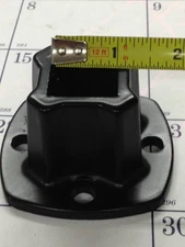 1 " SQUARE RAILING POST FLOOR FLANGE For Black 1" Post (NEW)