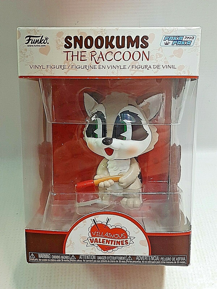 Funko Pop Villainous Valentines SNOOKUMS The Raccoon 2021 Vinyl