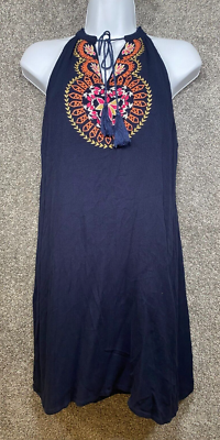 thml embroidered tie waist dress THML Tie Strap Floral Dress – 710 Mercantile main image 1