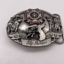 1987 Siskiyou Veterans of Foreign Wars of the US Life Member Belt Buckle 871