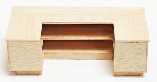 Dolls House Wooden Bar Natural Finish U Shaped Counter Shop L 1:12 Scale Tumdee - Picture 2 of 7