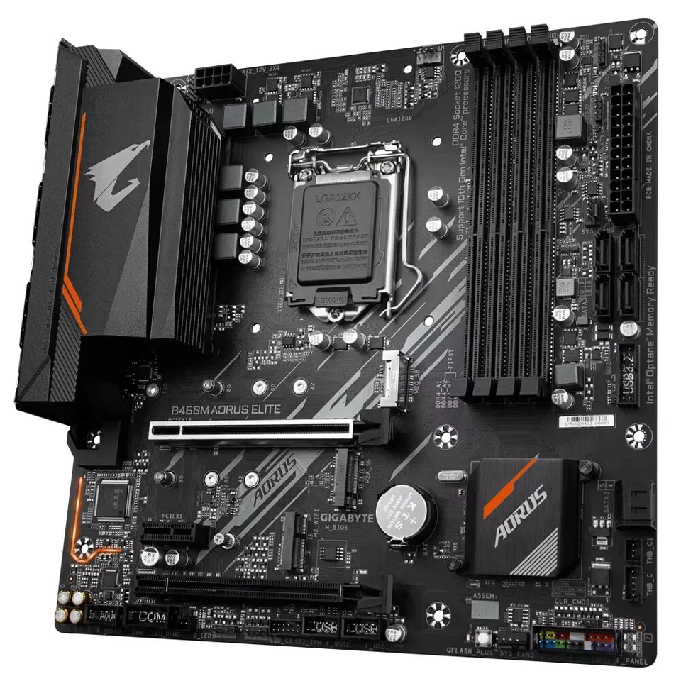 GIGABYTE B460M AORUS ELITE LGA1200 B460 DDR4 HDMI MATX Motherboard Tested - Image 3 of 4