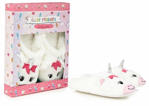 Modlines Unicorn & Llama House Slippers – Plush Memory Foam Slippers For Women & Girls
