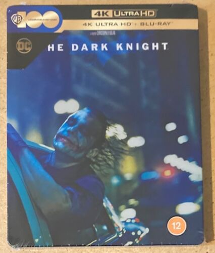 Christopher Nolan - The Dark Knight (4K Ultra HD Blu Ray Steelbook) Batman *NEW* - Afbeelding 1 van 5