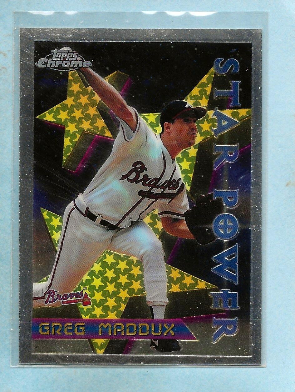 GREG MADDUX - 1996 Topps Chrome "Star Power" - #3 - Braves - Comb. Shipping