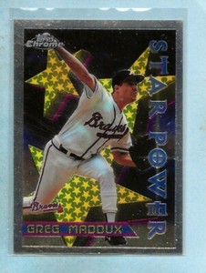 GREG MADDUX - 1996 Topps Chrome "Star Power" - #3 - Braves - Comb. Shipping