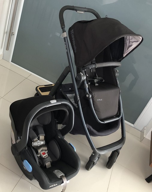 uppababy cruz And Mesa Carseat With Piggy Back Scooter. | eBay
