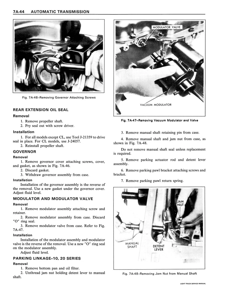 Chevrolet 1980 camión ligero manual de servicio Foto 4 de 4