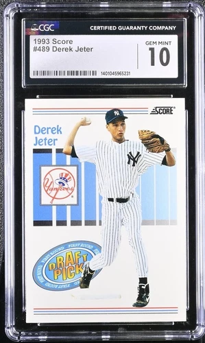1993 Score Baseball Derek Jeter #489 CGC 10