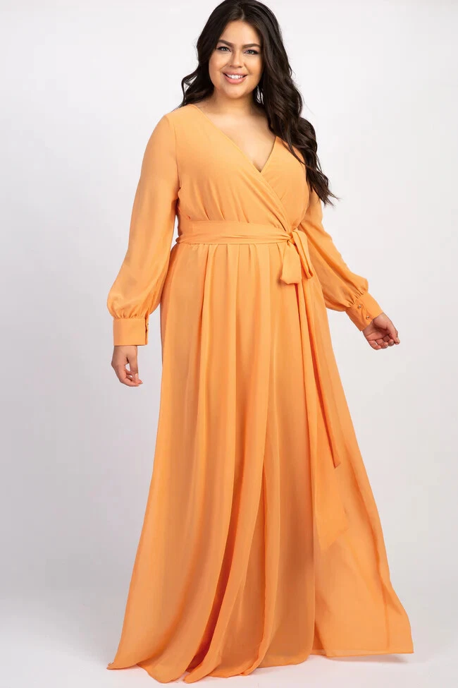 chiffon long sleeve pleated maternity maxi dress Custom Two-tone Pleated Long Sleeves Maternity Dress