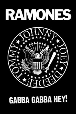 THE RAMONES POSTER -GABBA GABBA HEY LOGO - NEW 24X36 - PRINT IMAGE PHOTO