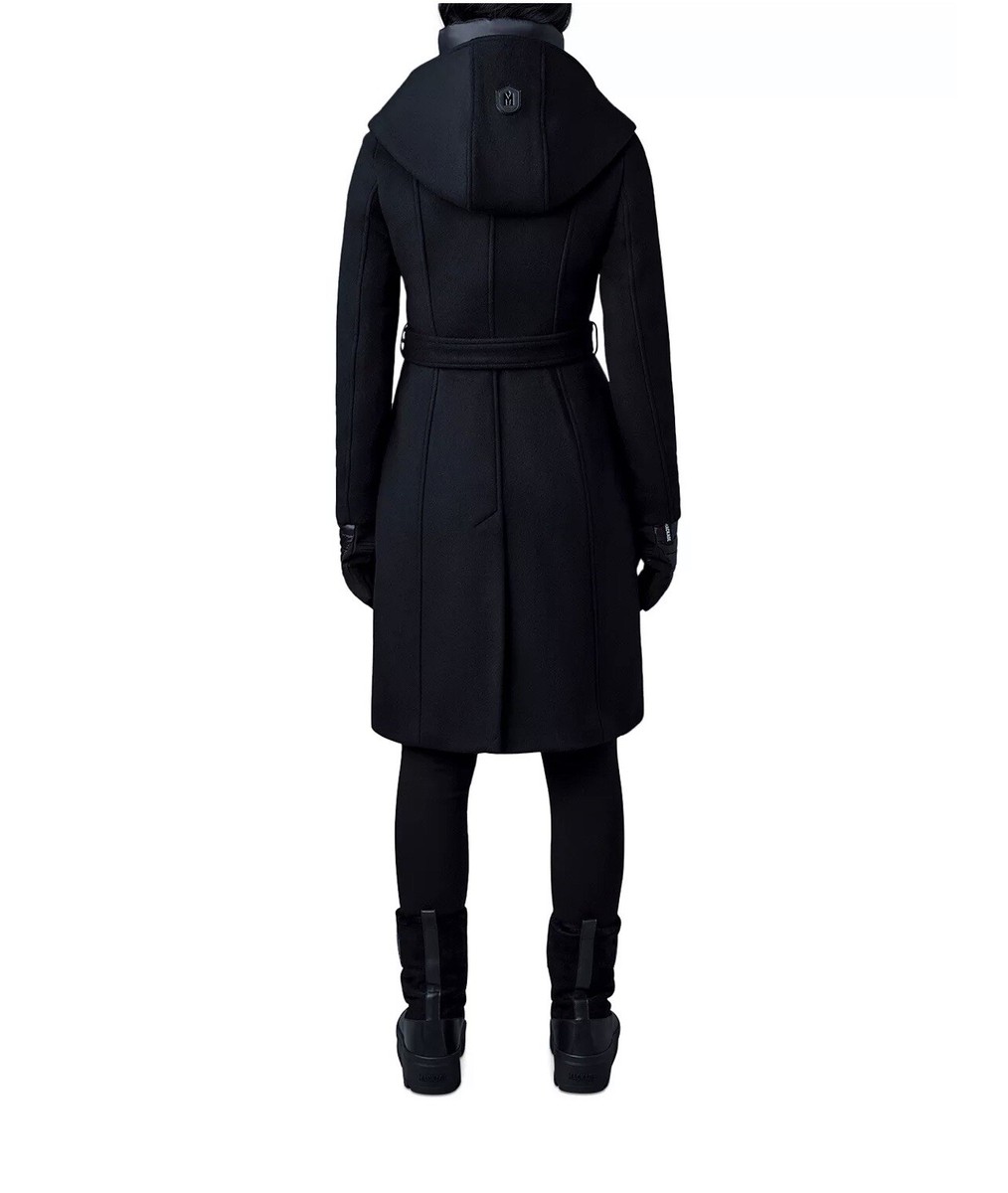 【KING SIZE】wide silhouette wool jacket Silk jacket black | Max Mara