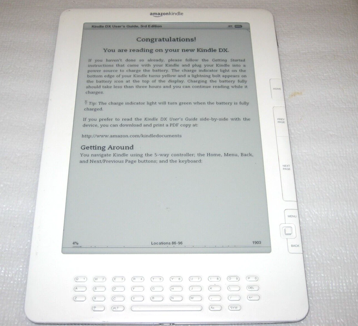 Amazon Kindle DX (2nd Generation) eBook Readers for sale | eBay