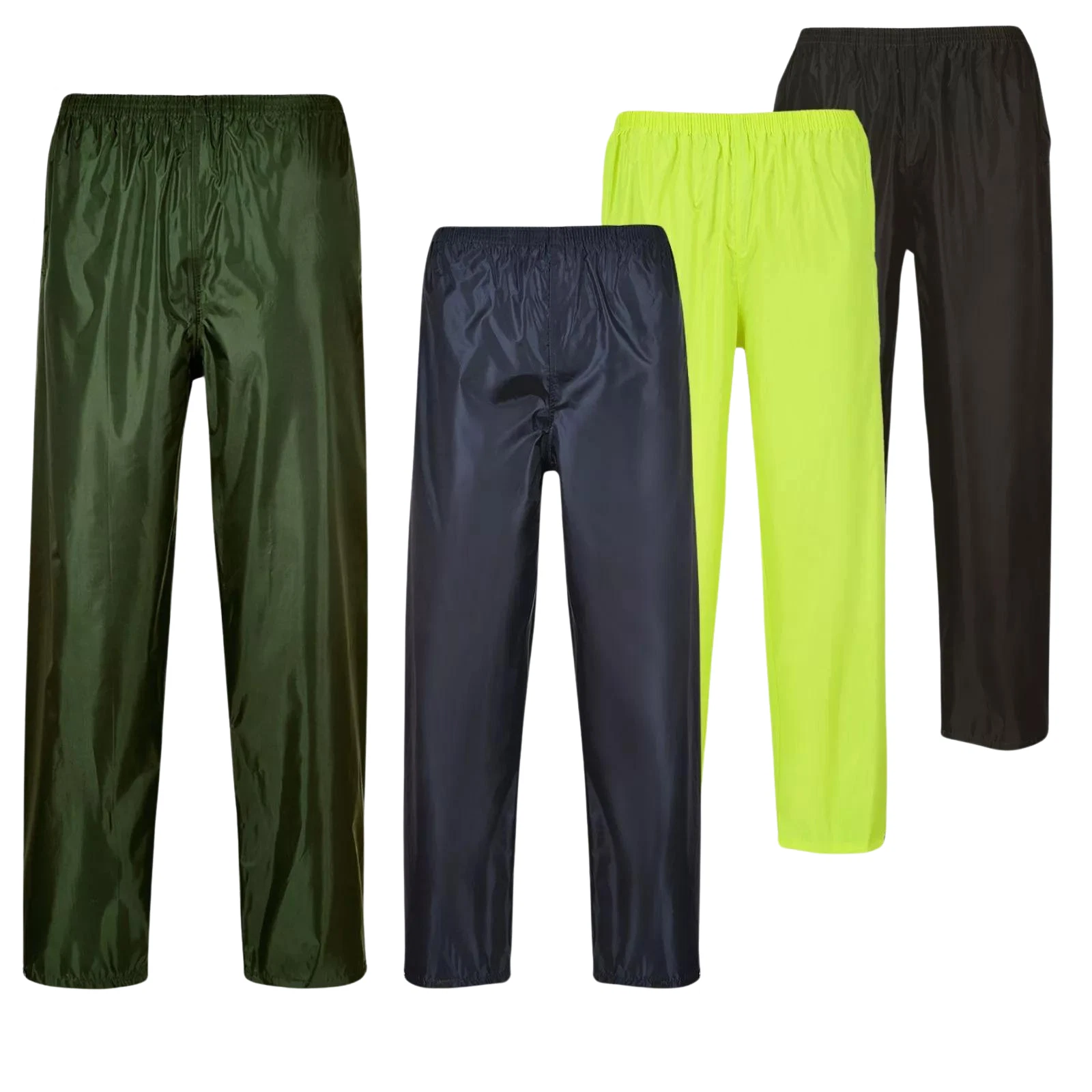 PORTWEST Mens Waterproof Trousers Outdoor Classic Safety Motorbike Over Pant UK