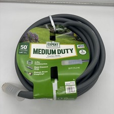 Flexible Garden Water Hose Medium Duty 5/8" x 50ft Lawn Yard Watering USA made