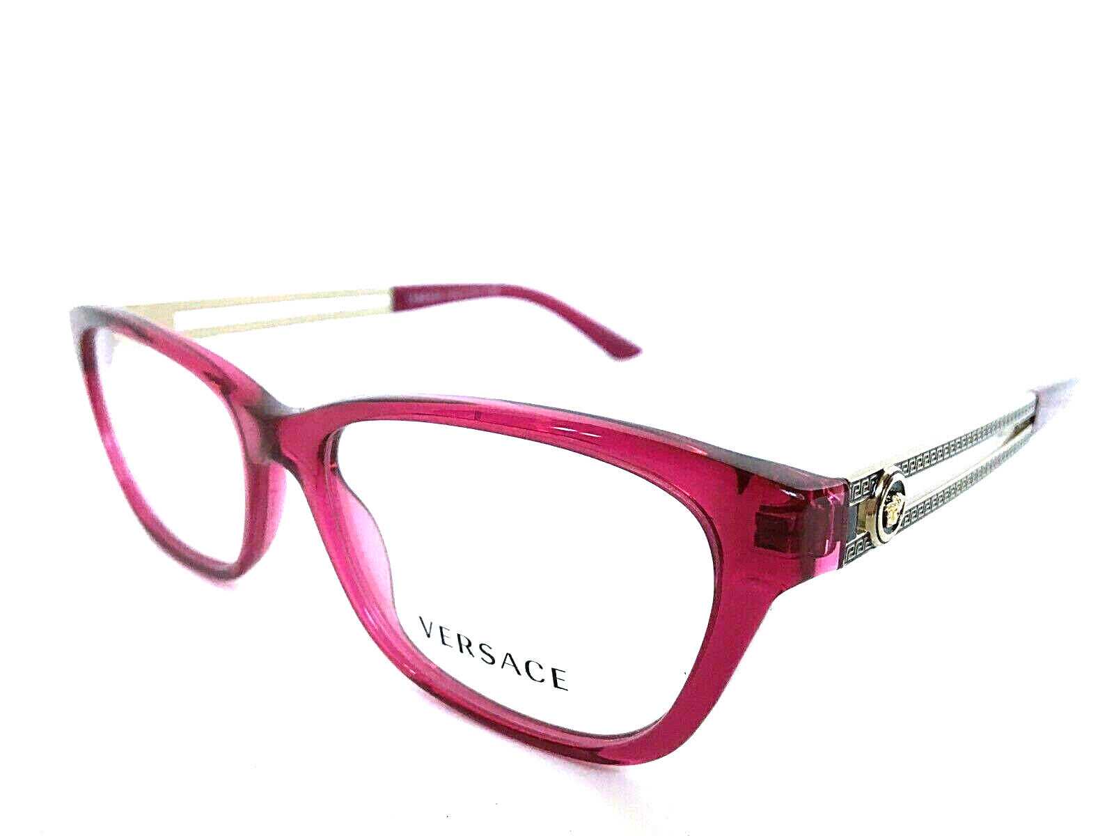 Authentic Versace Mod. 3220 5097 Violet 54mm Cat Eye Women's Eyeglasses Frame thumbnail 2