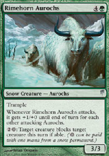 RIMEHORN AUROCHS X4 4 4X Coldsnap MTG Magic the Gathering Cards DJMagic - Picture 1 of 1