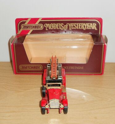 Lot De 7 Camionnettes Et Voitures Anciennes Matchbox Models Of Yesteryear - Fourgon, Pompier
