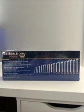 Carlyle 19 Piece Combination End Wrench Set Metric Polished Chrome 15 degree 