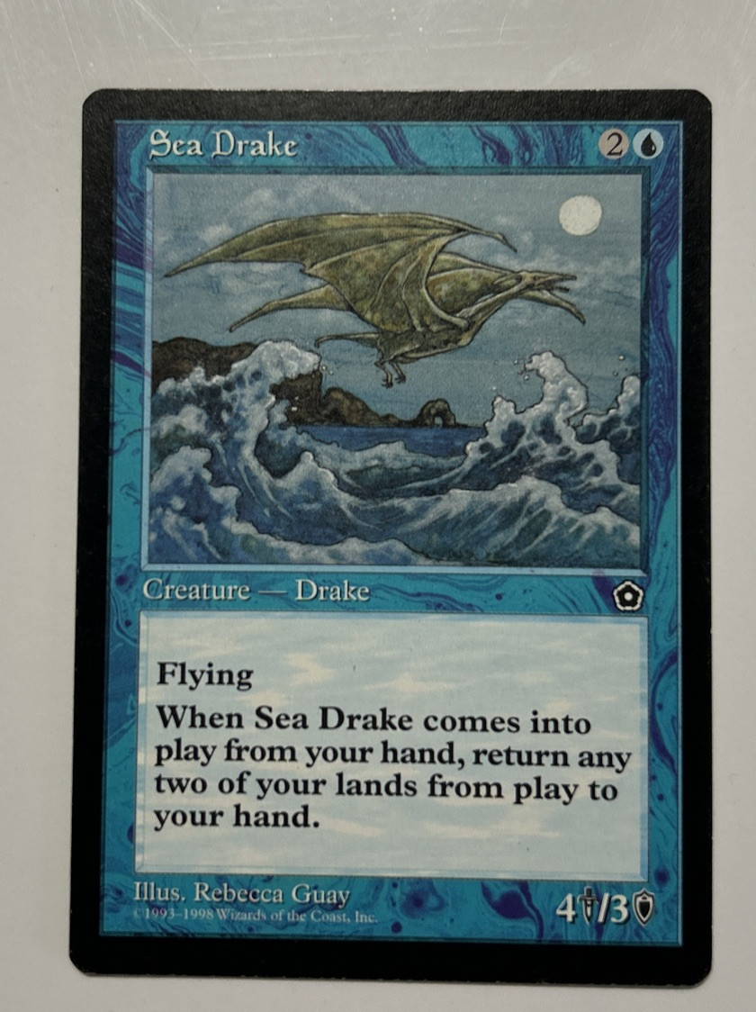 Sea Drake Portal Second Age NM Blue Uncommon MAGIC THE GATHERING CARD ABUGames