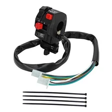 5 Function 10 Wires Left Starter Kill Light Choke Switch Assembly, ATV 