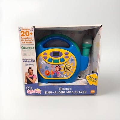 Ms. Rachel Sing-Along MP3 Player Portable Karaoke w/ Mic, Bluetooth, USB