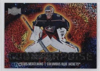 2024 Skybox Metal Universe Counterpoise Speckle /199 Elvis Merzlikins #15CT 1sa8