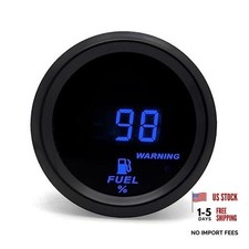 2 Inches 52mm Car Fuel Level Digital Gauge Automobile Blue Backlight Fuel Gauge