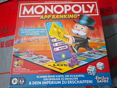 HASBRO GAMING Monopoly App Banking Brettspiel Mehrfarbig NEU OVP